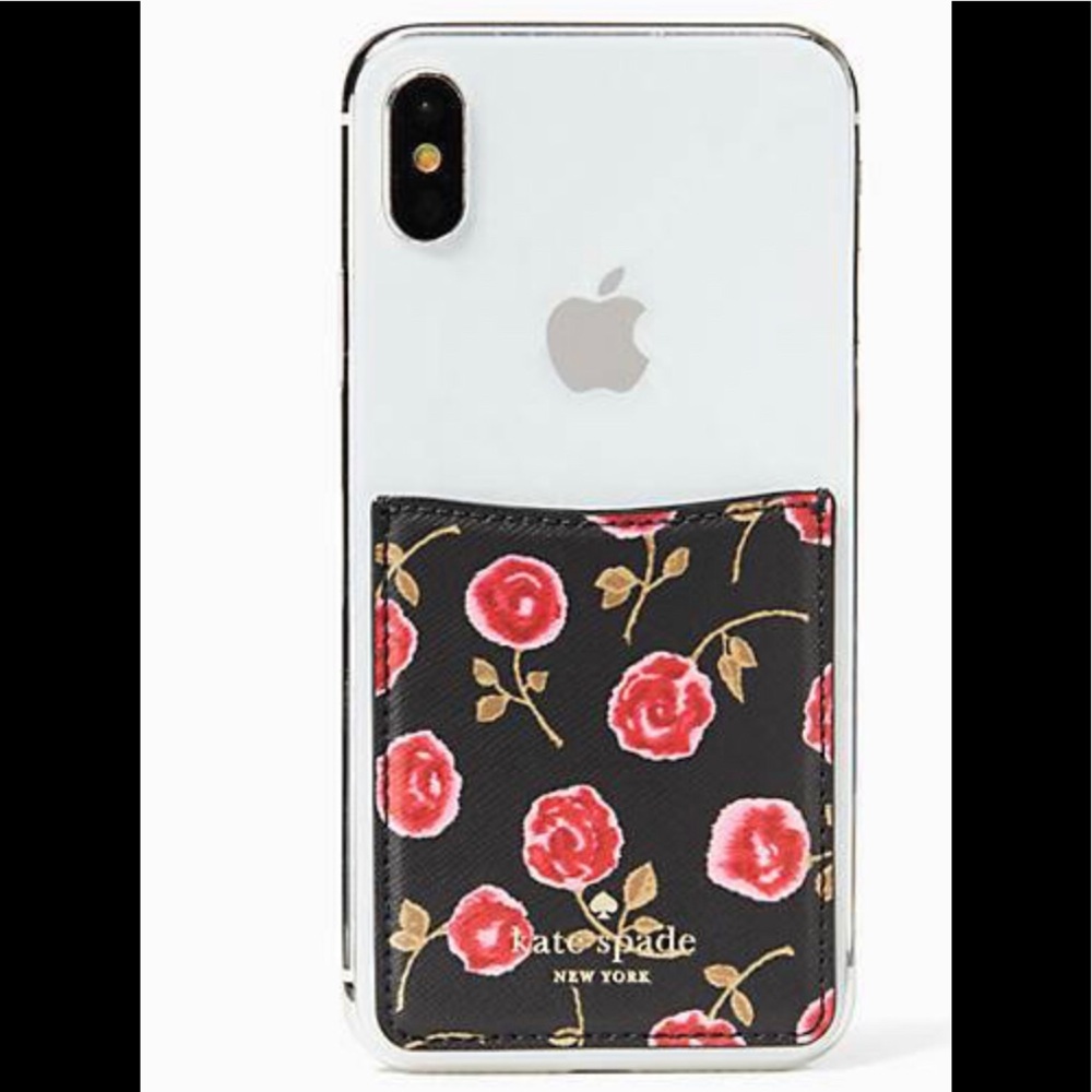 NWT Kate Spade Device Sticker Pocket Cardholder